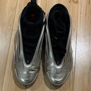 adidas Silver and Black Athletic Shoes